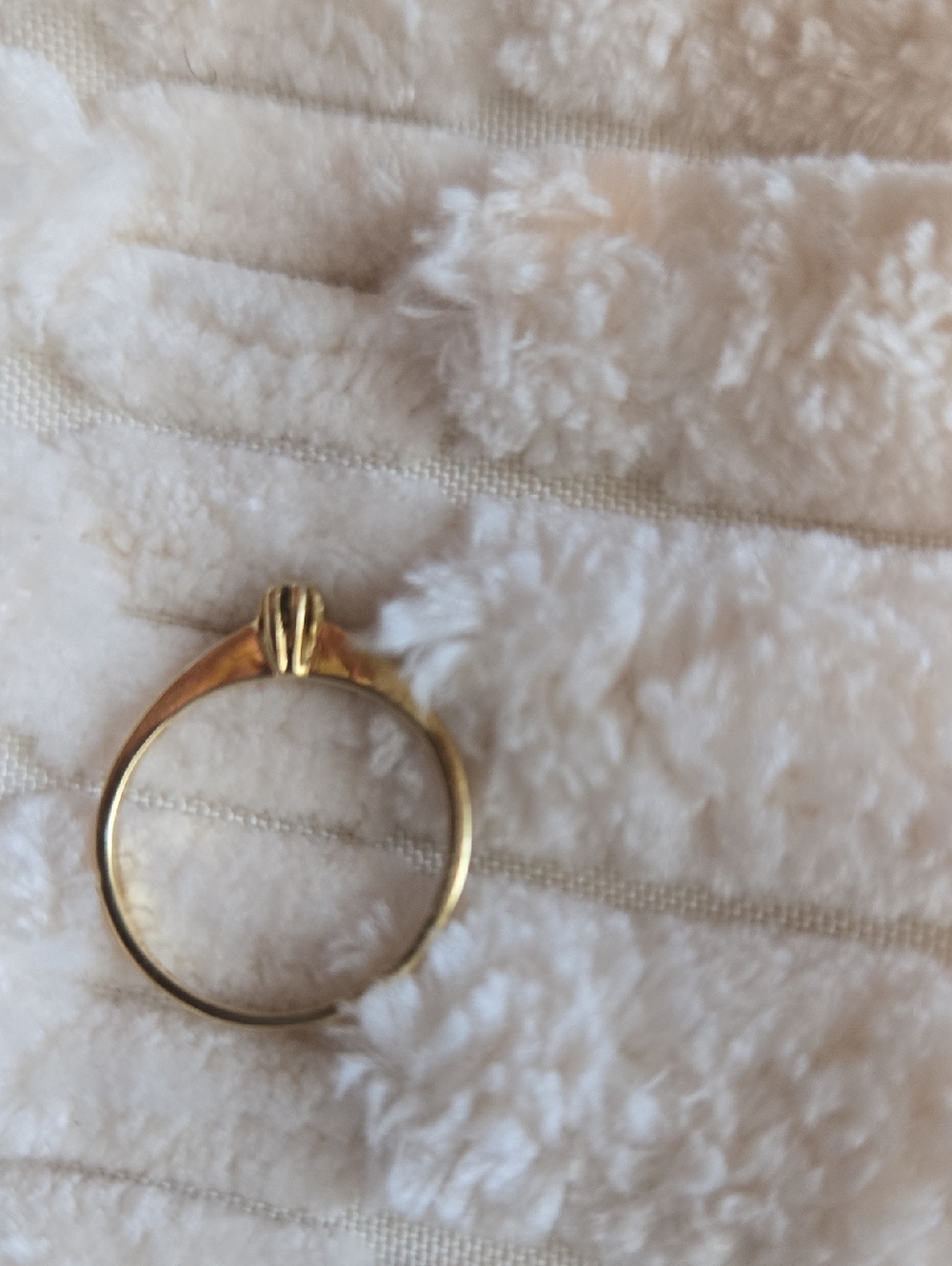 14k Dainty Diamond Pinky Ring, Sz 2-3/4